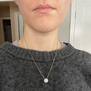 Nadri gold cubic zirconia pendant necklace